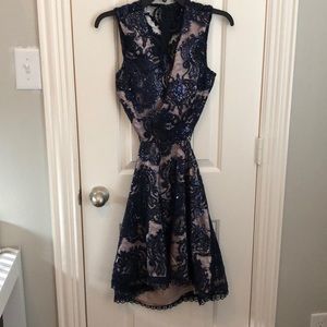Beaded Lace Formal Dress